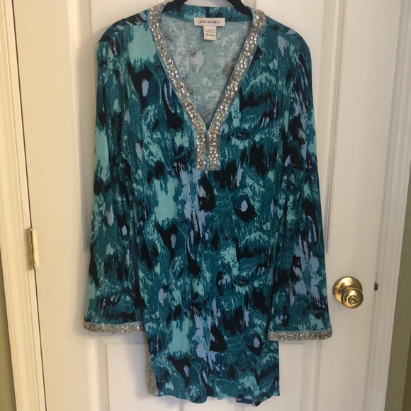 Cruise Wear & Co Swim Coverup with sequins - Picture 1 of 4
